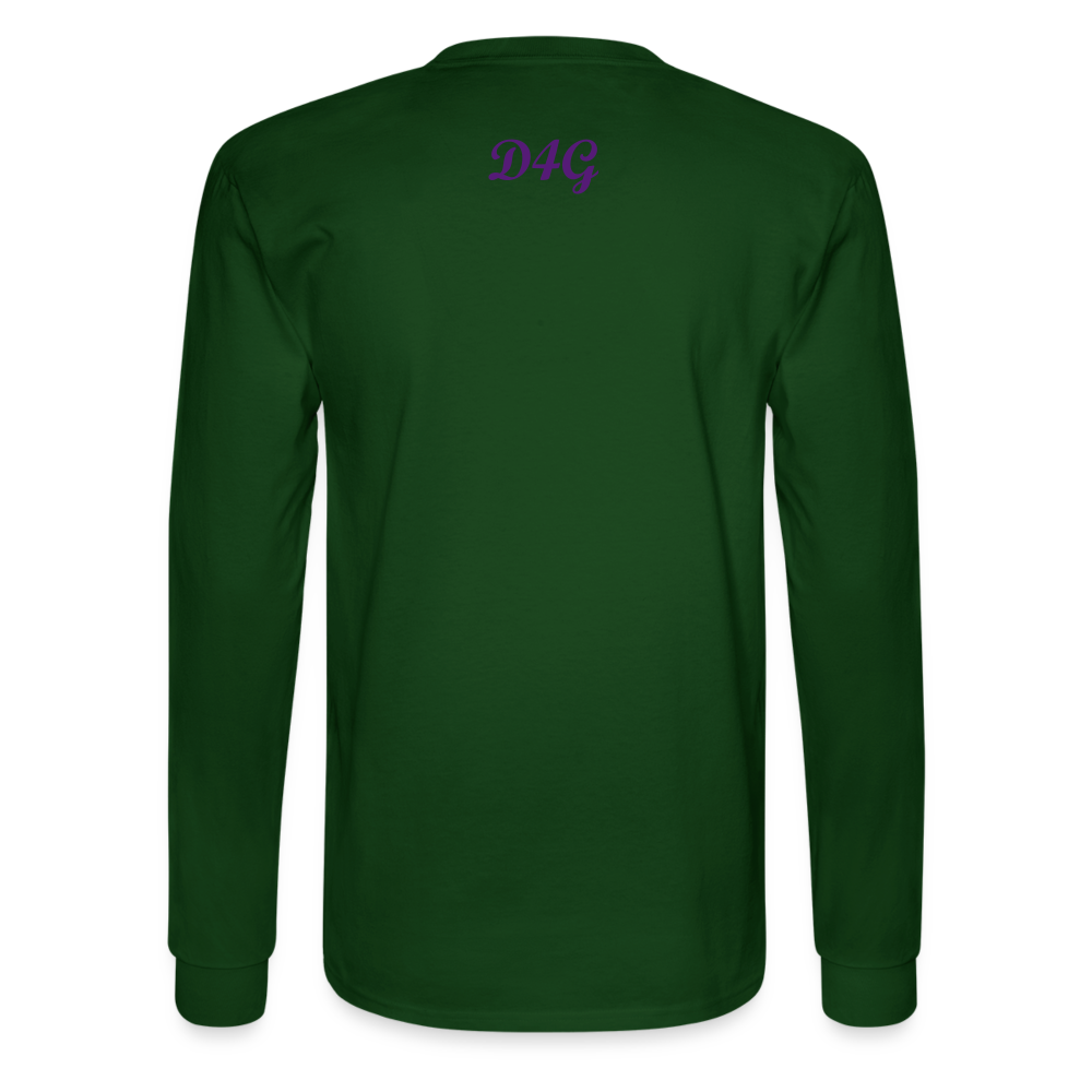 Unisex Purple I AM Long Sleeve T-Shirt - forest green