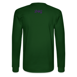 Unisex Purple I AM Long Sleeve T-Shirt - forest green