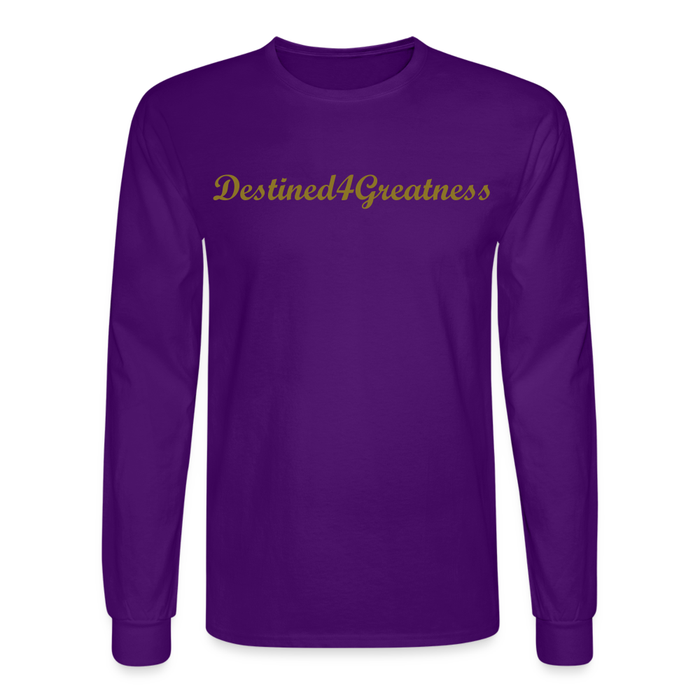 Unisex Gold D4G Long Sleeve T-Shirt - purple