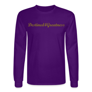 Unisex Gold D4G Long Sleeve T-Shirt - purple