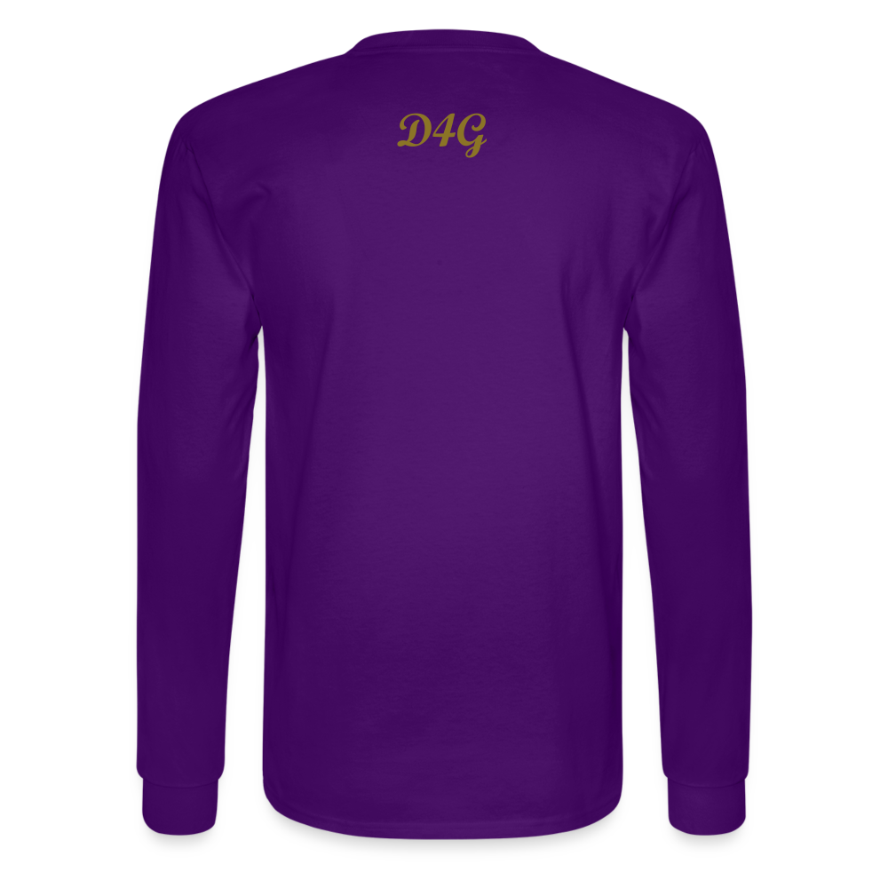 Unisex Gold D4G Long Sleeve T-Shirt - purple