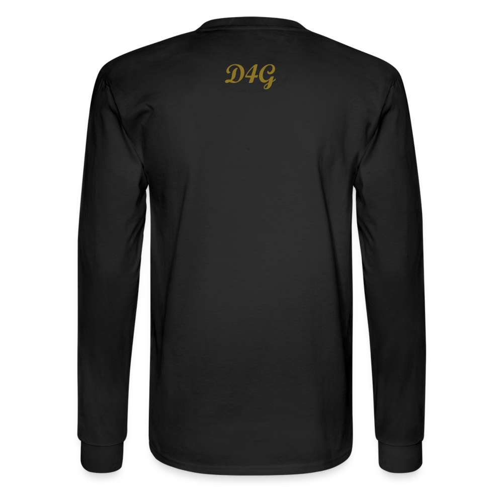 Unisex Gold D4G Long Sleeve T-Shirt - black