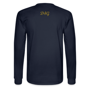 Unisex Gold D4G Long Sleeve T-Shirt - navy