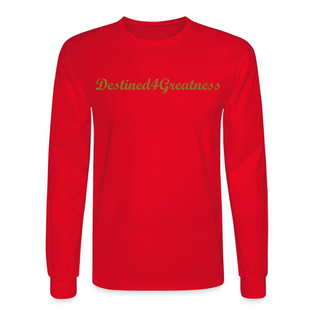 Unisex Gold D4G Long Sleeve T-Shirt - red