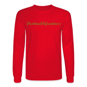 Unisex Gold D4G Long Sleeve T-Shirt - red