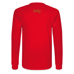 Unisex Gold D4G Long Sleeve T-Shirt - red