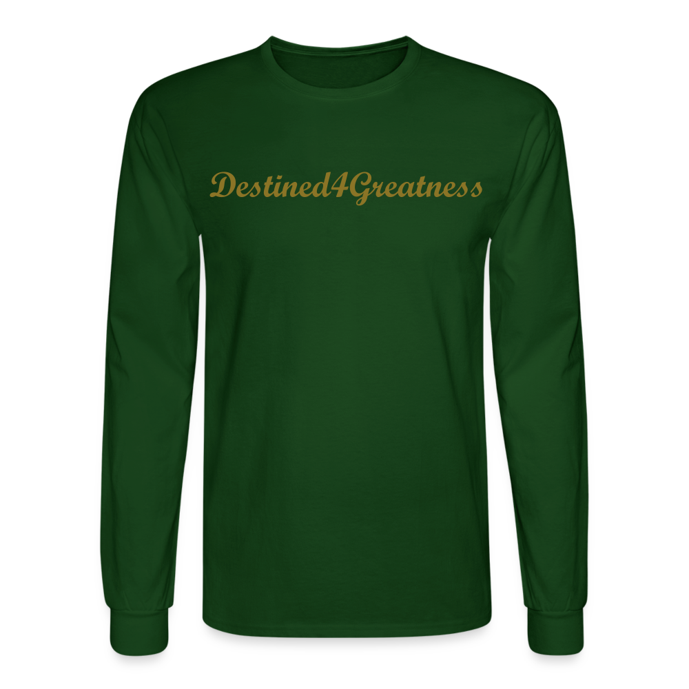 Unisex Gold D4G Long Sleeve T-Shirt - forest green