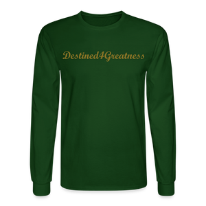 Unisex Gold D4G Long Sleeve T-Shirt - forest green