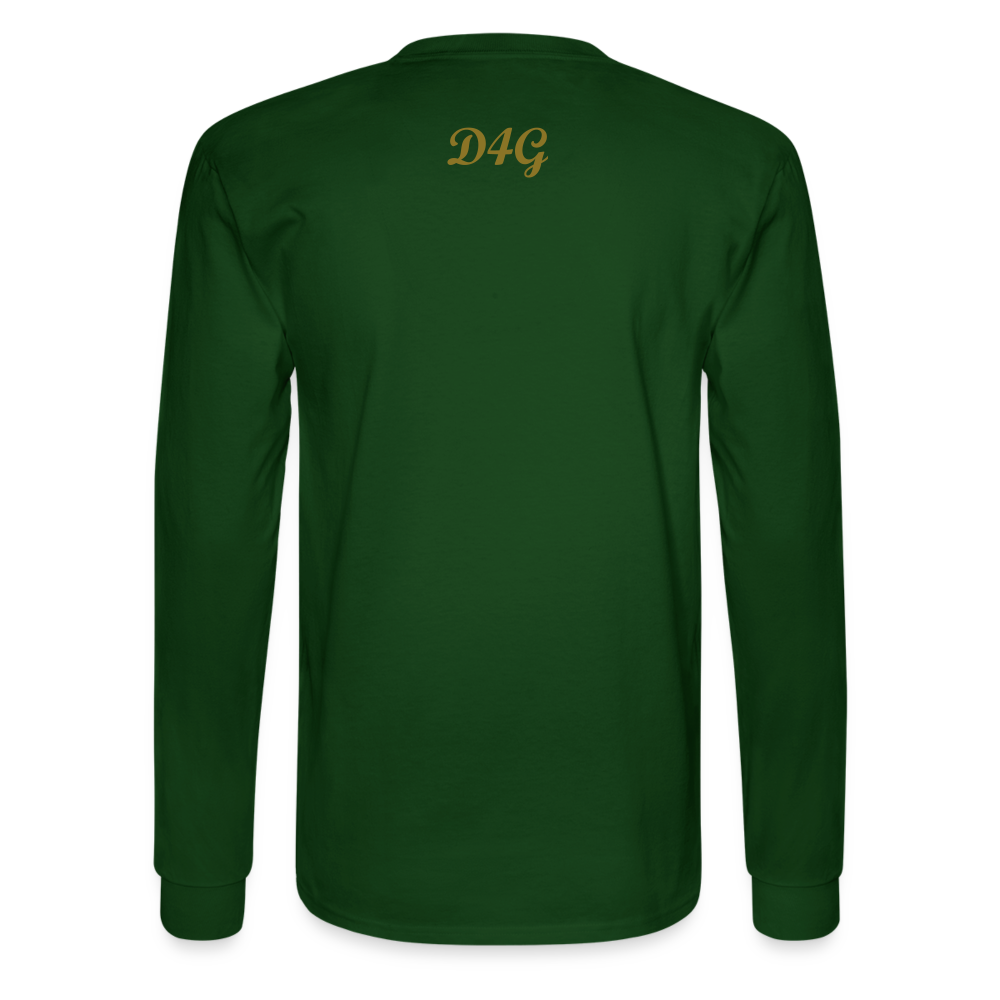 Unisex Gold D4G Long Sleeve T-Shirt - forest green