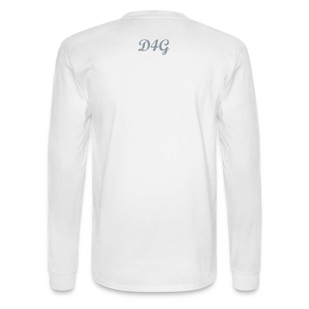 Unisex Silver D4G Long Sleeve T-Shirt - white