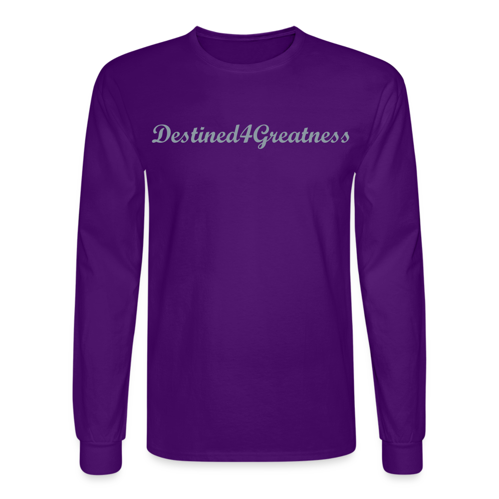 Unisex Silver D4G Long Sleeve T-Shirt - purple