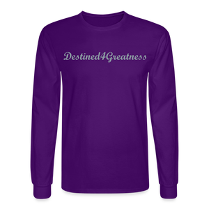 Unisex Silver D4G Long Sleeve T-Shirt - purple