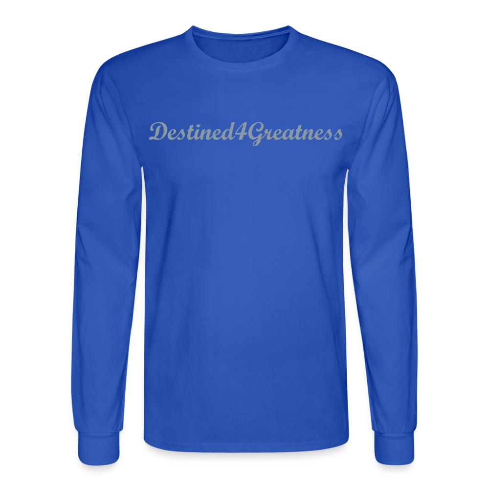 Unisex Silver D4G Long Sleeve T-Shirt - royal blue