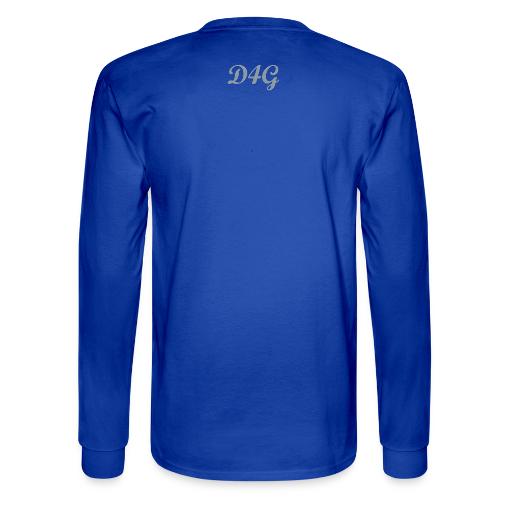 Unisex Silver D4G Long Sleeve T-Shirt - royal blue