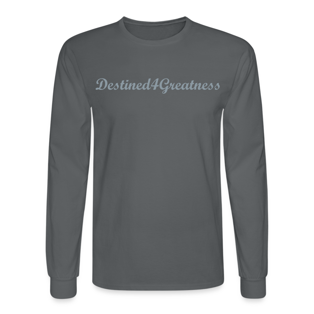 Unisex Silver D4G Long Sleeve T-Shirt - charcoal