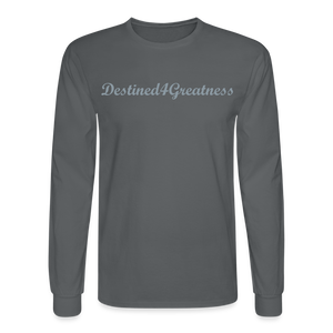 Unisex Silver D4G Long Sleeve T-Shirt - charcoal