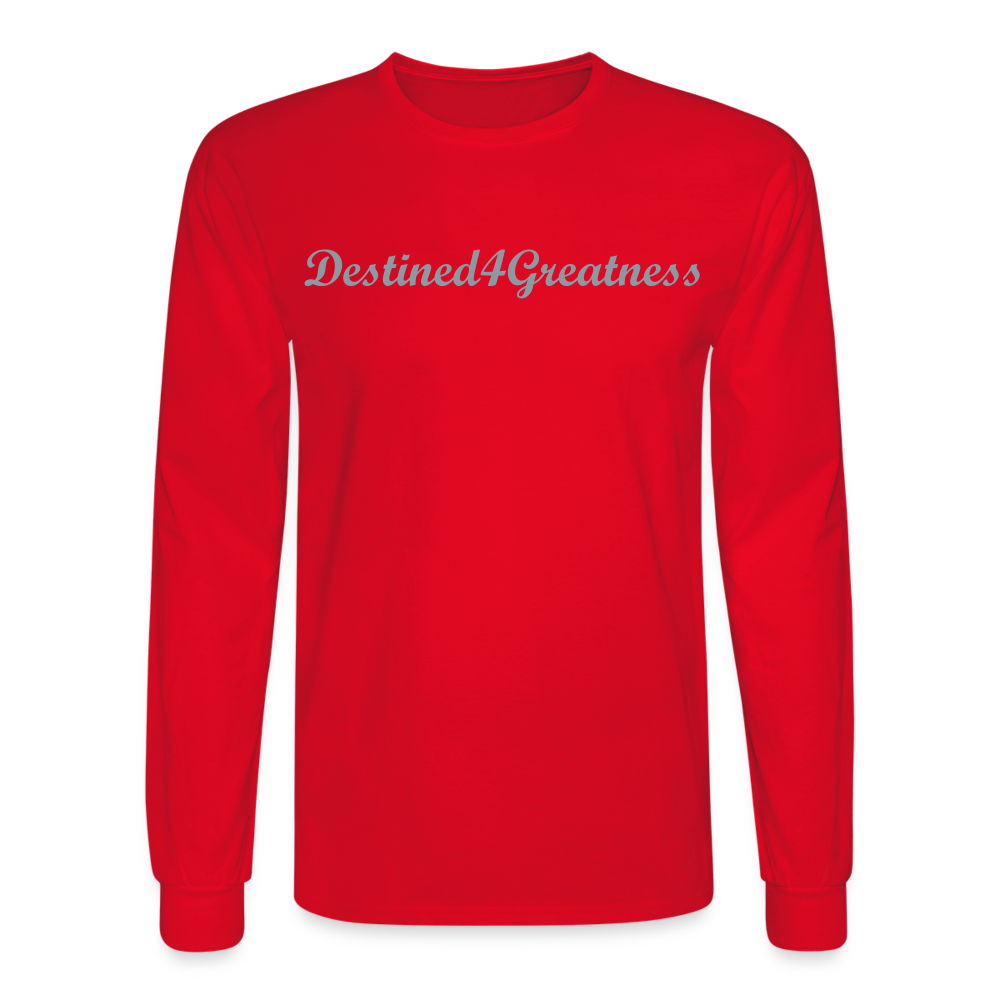 Unisex Silver D4G Long Sleeve T-Shirt - red