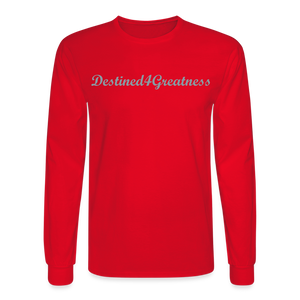 Unisex Silver D4G Long Sleeve T-Shirt - red