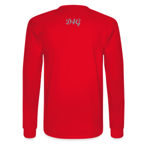 Unisex Silver D4G Long Sleeve T-Shirt - red