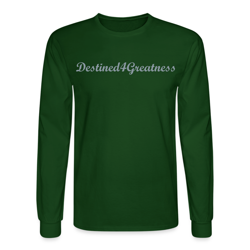 Unisex Silver D4G Long Sleeve T-Shirt - forest green