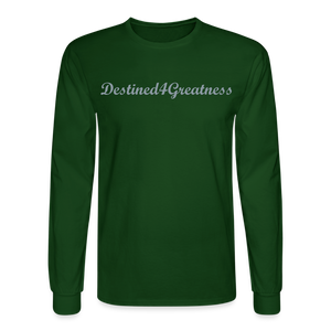 Unisex Silver D4G Long Sleeve T-Shirt - forest green