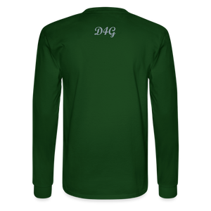 Unisex Silver D4G Long Sleeve T-Shirt - forest green