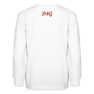 Youth Red I AM Long Sleeve T-Shirt - white