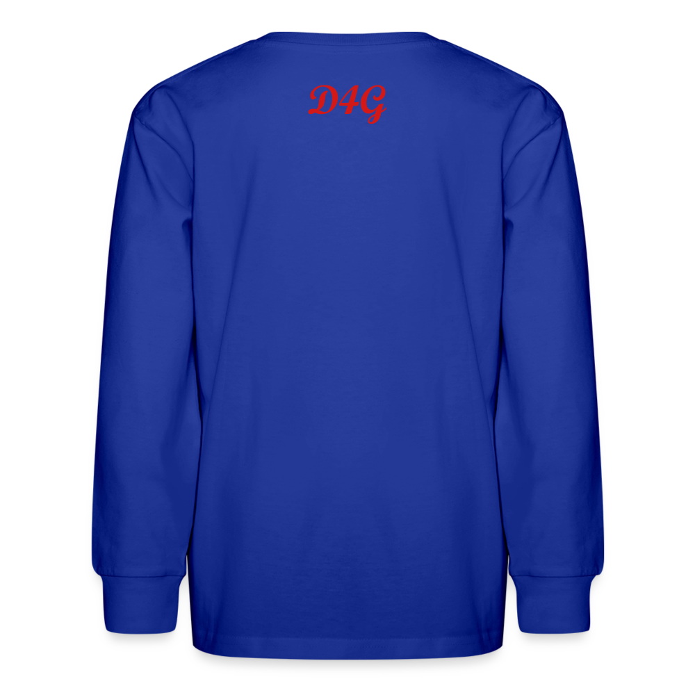 Youth Red I AM Long Sleeve T-Shirt - royal blue