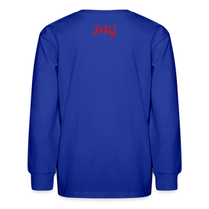 Youth Red I AM Long Sleeve T-Shirt - royal blue