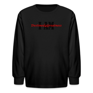 Youth Red I AM Long Sleeve T-Shirt - black