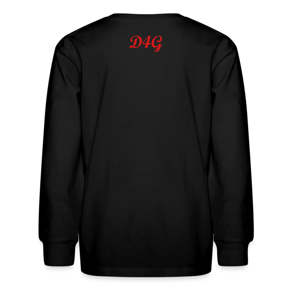 Youth Red I AM Long Sleeve T-Shirt - black