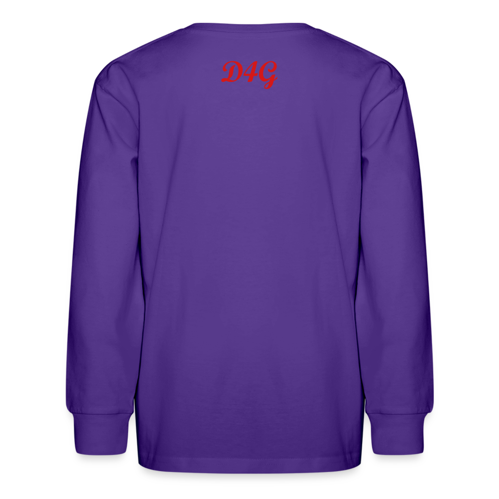 Youth Red I AM Long Sleeve T-Shirt - dark purple