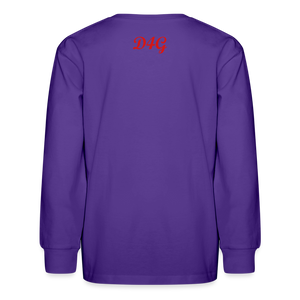 Youth Red I AM Long Sleeve T-Shirt - dark purple