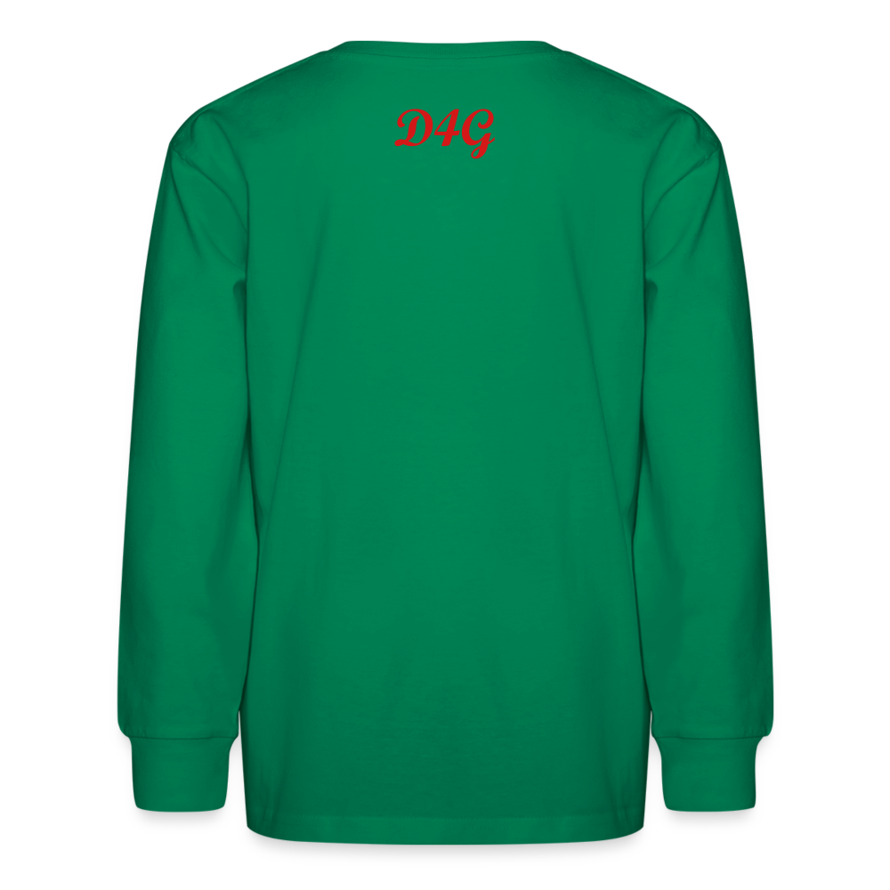 Youth Red I AM Long Sleeve T-Shirt - kelly green