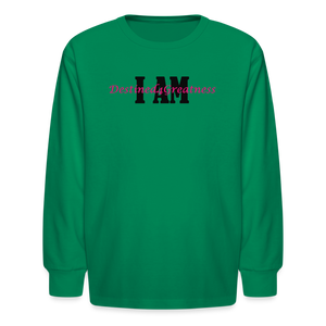 Youth Pink I AM Long Sleeve T-Shirt - kelly green